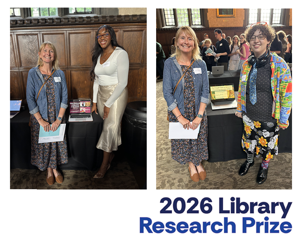 Congratulations to the 2026 Library Research Prize Winners, Madison Mayes and Faith Okorie!